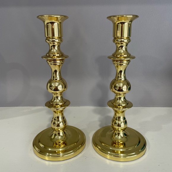 Baldwin Brass Other - Vintage Set of 2 Solid Baldwin Brass Candlesticks